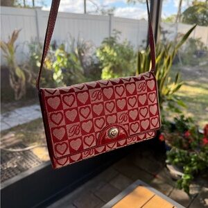 Brighton Red Heart Crossbody Bag